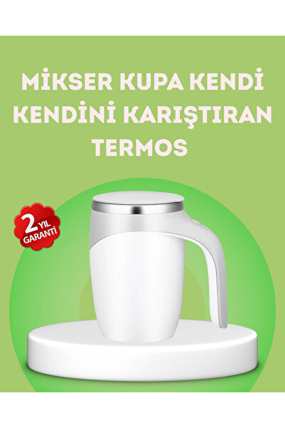 Teknoşık Elektrikli Otomatik Karıştırıcı Kupa – 304 Paslanmaz, USB Şarjlı, Ta...