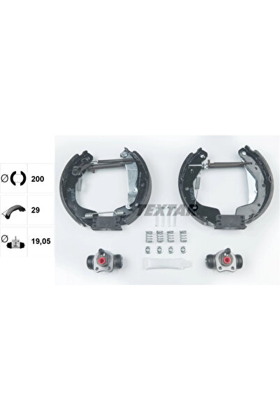TEXTAR Set Saboti Frana Holden Barina Opel Corsa C 2000-2012