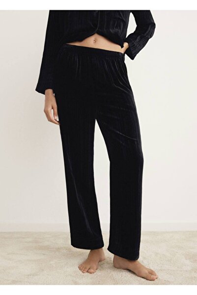 MANGO Woman Velvet Silk Pants