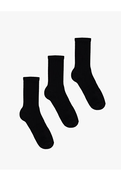 Koton Комплект от 3 чифта памучни тенис чорапи
