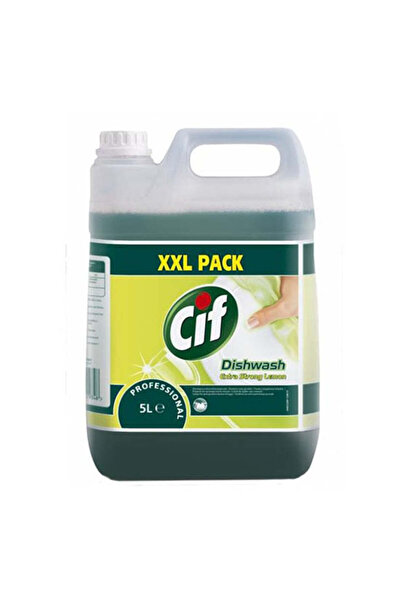 Cif Detergent de vase manual cu lămâie extra puternică, pachet XXL, 5 l