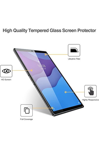 PROCASE واقي شاشة من الزجاج المقوى (عبوة من قطعتين) لجهاز Lenovo Tab M10 HD مقاس 10.1 بوصة (TB-X306X / TB-X306F) -