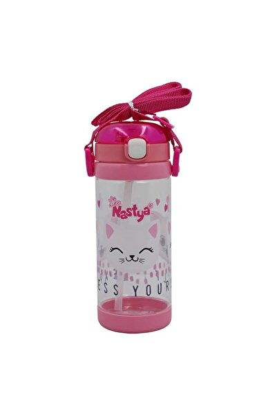 Generic Like, Nastya Superstar Kids Premium Square Bottle with Straw and Stra...