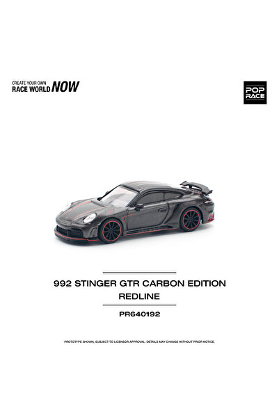 pop race 1 :64 992 Stinger GTR Carbon Edition Redline – Karbon Desenli Diecas...
