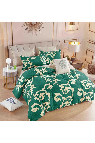 OEM Lenjerie de Pat 1 Persoană, Țesătură tip Finet, 4 piese