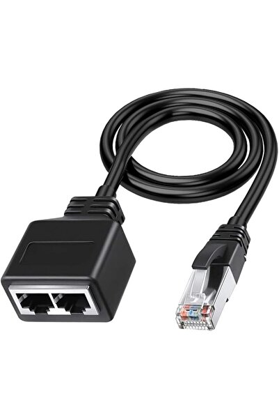 YARDHOBI RJ45 Ethernet Splitter Adapter 1 Male to 2 Female for Cat5/5e/6/7