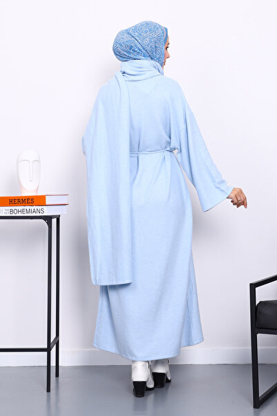 İmajButik Φόρεμα με λαιμόκοψη και κασκόλ για μωρά