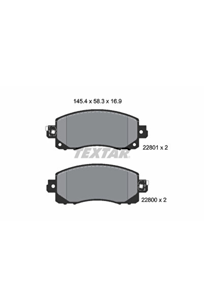 TEXTAR Set Placute Frana Frana Disc Subaru Crosstrek/Forester/Impreza