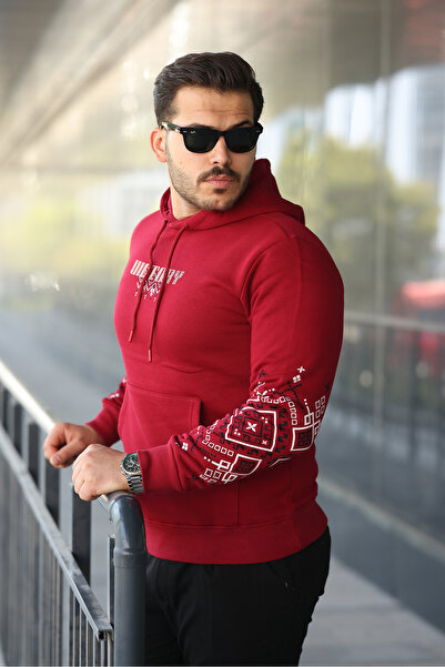 MyFirstJeans ŞIK TASARIM GÜNLÜK GİYİME UYGUN PAMUKLU LİKRALI RAHAT KESİM BASKILI SWEATSHİRT