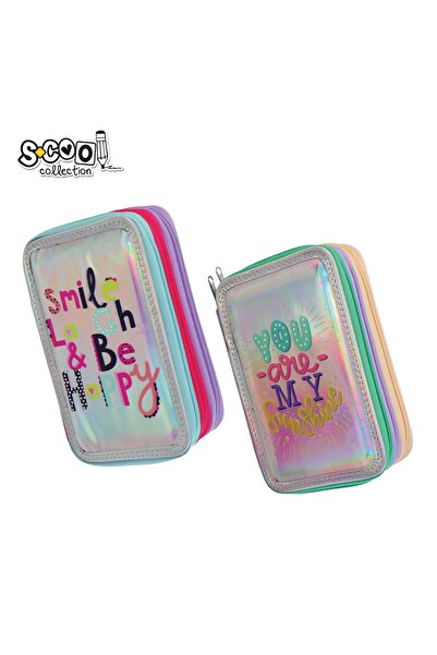 S COOL Penar S-COOL FANCY cu 3 fermoare, 19,5x12x6,5 cm