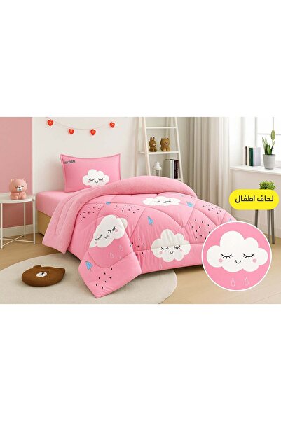 MİNG Lİ طقم سرير شتوي للأطفال مزدوج الجوانب، مكون من 3 قطع، مقاس 200×120 سم