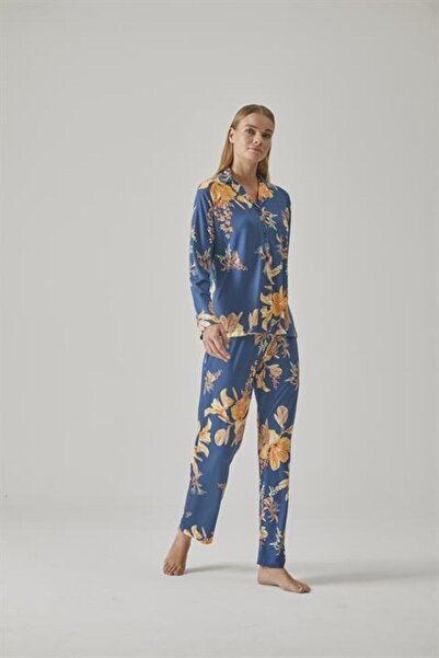 Relax Mode Kadın Gömlek Pijama Takım - 10772
