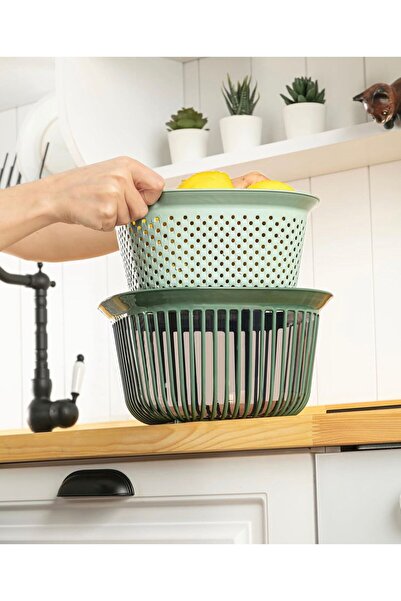 FOLY LIFE Bol Pătrat cu Strecurătoare - 4L