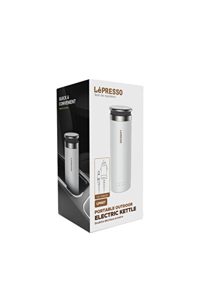 Lepresso Portable Outdoor Electric Kettle - White