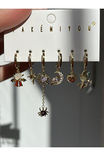 Twinssis Accessories 6’lı Hallowen Küpe Seti