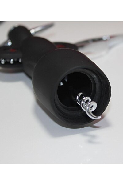 HİLALSHOP Stainless Steel Corkscrew Opener Black Wine Opener