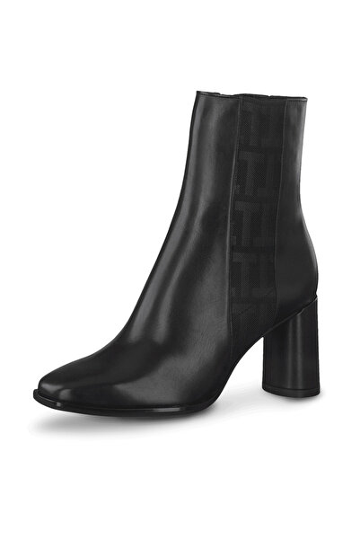 Tamaris black ankle boots with rounded heel