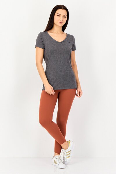 Asics Women Sportswear Fit Short Sleeve Training T-Shirt, Heather Grey