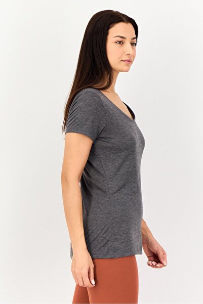 Asics Women Sportswear Fit Short Sleeve Training T-Shirt, Heather Grey