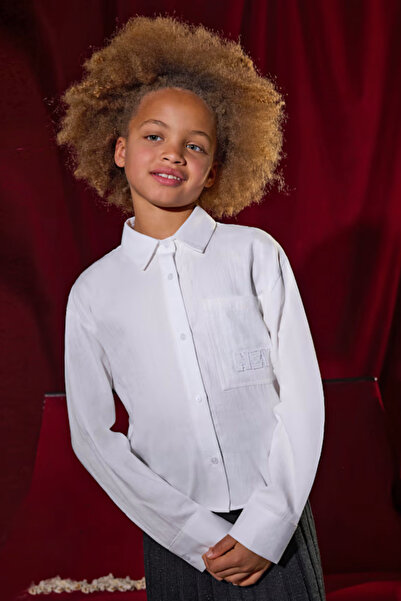 MAYORAL 07197-59 Cream Girls' Shirt 10/16