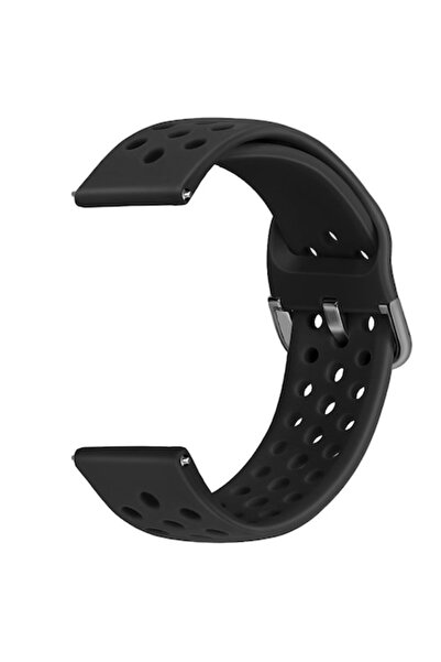 digital-play Curea din silicon compatibilă cu Xiaomi Amazfit GTR 47mm, eliberare rapidă, 22mm, neagră