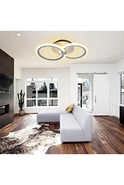 LED CONCEPT LED chandelier with three types of light, remote control, adjustable intensity, 48W, 40x30x10cm