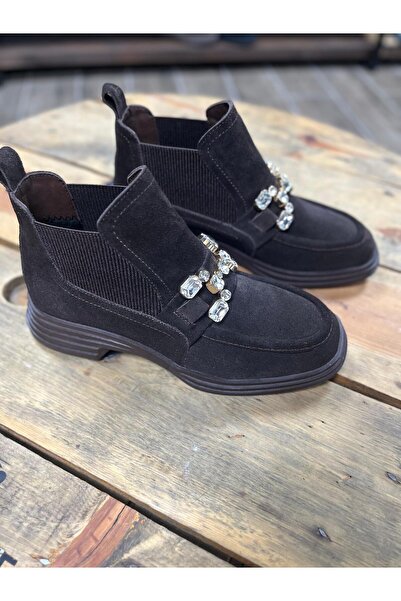 Butik NOBLE SHOES HAKİKİ SÜET DERİ KADIN CHELSEA BOT