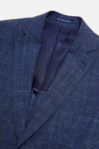W Collection Dark Blue Buttoned Suit