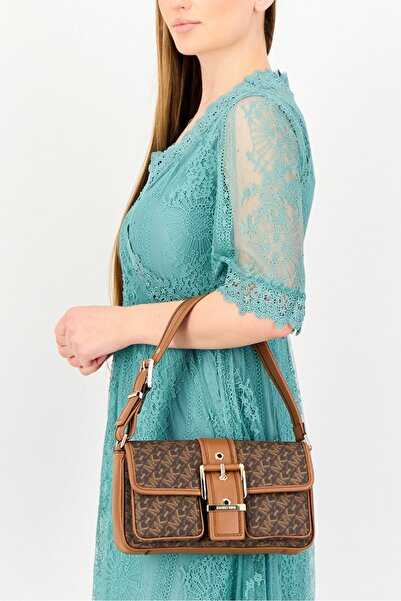 Michael Kors Women Colby Brand Logo Shoulder Bag, Multicolor