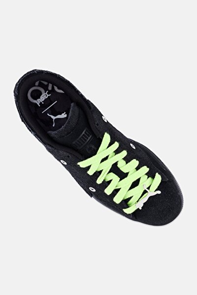 Puma Women Suede Lace Up Outdoor Shoes, Black