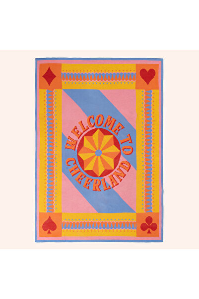 Zsa Zsa Zsu Moda Jakarlı Örme Akrilik Koltuk Şalı 130x170 Cm Renkli