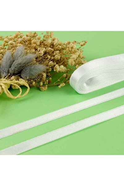 Party City White Satin Ribbon 1 cm 10 Meters, Bundle Dowry Special Day Gift Decoration Ribbon