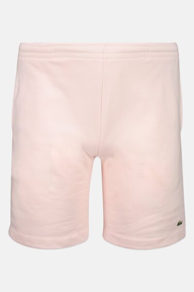 Lacoste Men Regular Fit Embroidered Logo Basic Shorts, Pink