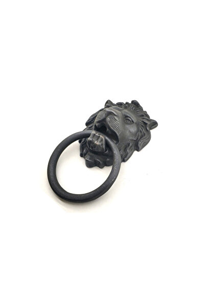 Skygo Antique style decorative brass lion door knob, taktak - 102x130 mm, oxide