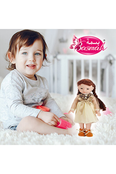 TSUMAB Basmah Blonde Mori Doll – Classic Fashion Doll with Pink Floral Dress