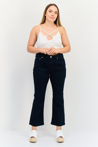 Levi's Women Slim Fit Solid Stretchable Jeans, Navy