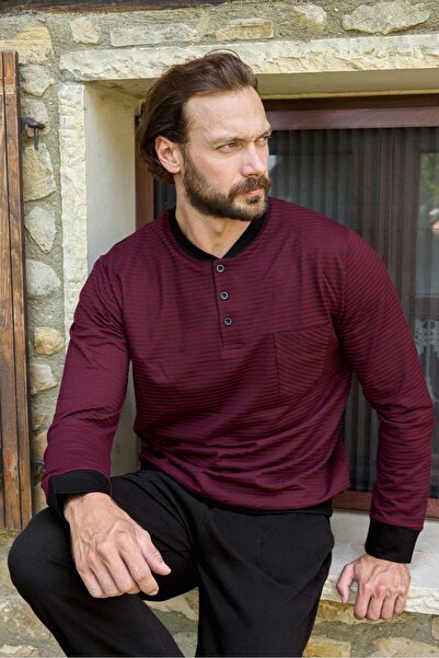 Aydoğan Men's 100% Cotton Fabric Pajama Set