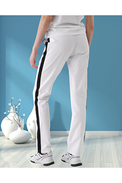 MinervaXint Women's Regular Fit Normal Elastic Waist Side Pocket Cotton Sweat Pants
