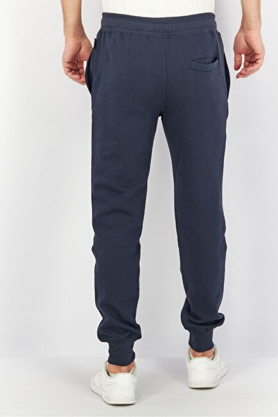 BENCH Men Regular Fit Graphic Print Drawstring Sweatpants, Navy