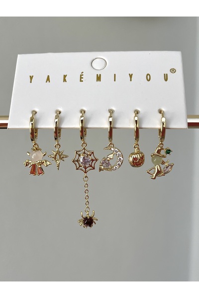 Twinssis Accessories 6’lı Hallowen Küpe Seti