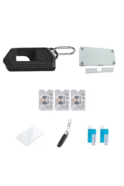 UnderShop Flipper Zero Accessories Set — Black Silicone Case v2, Wi‑Fi Board Case, 433MHz Remote, Rewritab