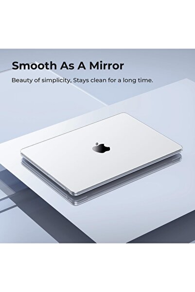 EooCoo Case Compatible for New MacBook Air 15 inch M4/M3/M2 (A3241/A3114/A2941) - Crystal Clear