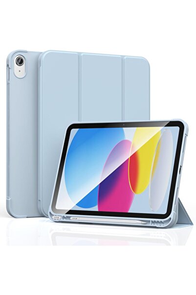 Other حافظة آيباد للجيل الحادي عشر/العاشر (A16) مع حامل قلم، وظهر صلب رفيع، و...