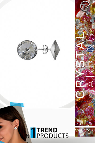 Twem Silver Zirconia Swaroski Crystal Stone Studded Earrings |   Stylish and ...