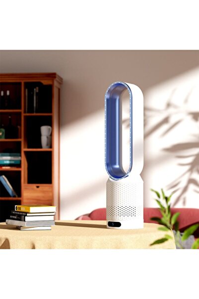 Generic Smart Leafless Purification Fan 2-in-1 Bladeless Air Purifier with Quiet Cooling & 40W Motor