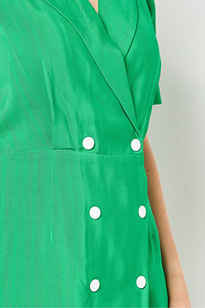 SANDRO Women Textured Mini Dress, Green