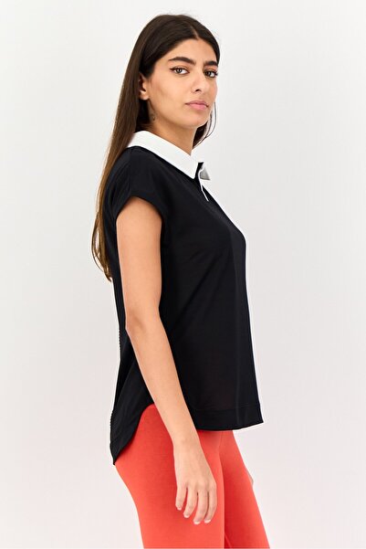 Asics Women Sportswear Fit Sleeveless Training Polo Shirt, Black