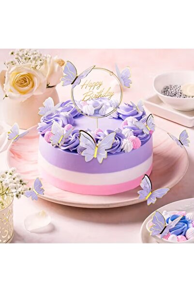 women 's heart MOR KELEBEK SÜS 42 ADET