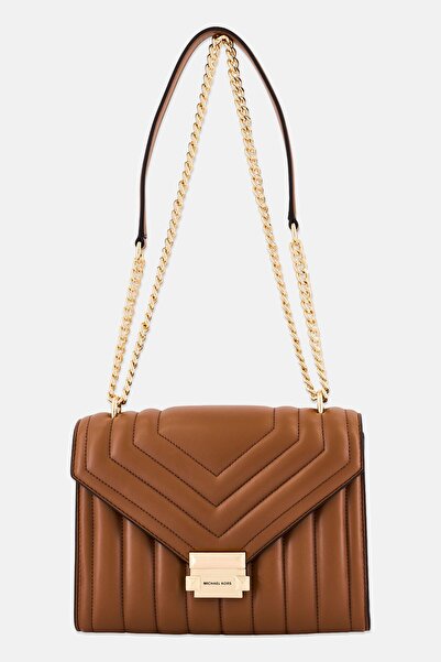 Michael Kors Women Brand Logo Shoulder Bag, Brown