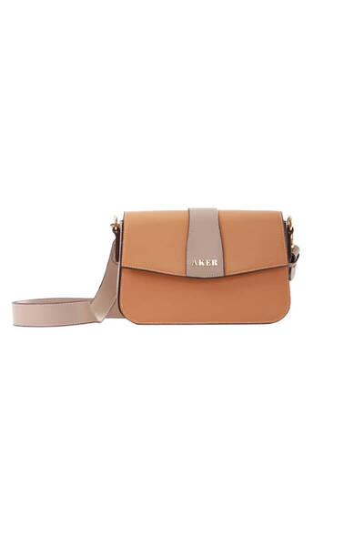 Aker Tan-Mink Plain Pu Crossbody Bag Cnt20035
